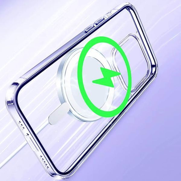 Чохол TPU Clear Case with MagSafe для Apple iPhone 12 Pro Max (6.7") 73537 фото