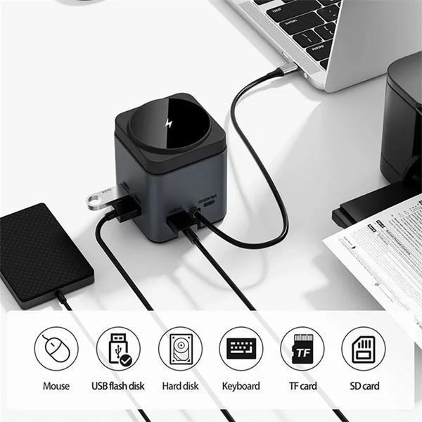 Уцінка БЗП + HUB WIWU Wi-W025 Cube 9in1 USB-C 75000 фото