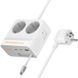Подовжувач Hoco AC28 Descanso (PD45W/1C/3A/2xSocket) (2m) 79073 фото 4