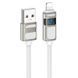 Дата кабель Hoco U137 Line with display USB to Lightning 2.4A/12W (1.2m) 73873 фото 1