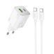 МЗП Hoco N41 Almighty PD20W+QC3.0 (1USB-A/1C) + кабель Type-C to Type-C 71095 фото 1