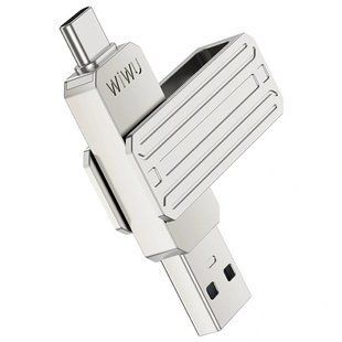 Флеш-накопичувач WIWU Wi-FD001 3in1 (USB-A/C/L) USB 3.0 &mdash; 32GB 78689 фото