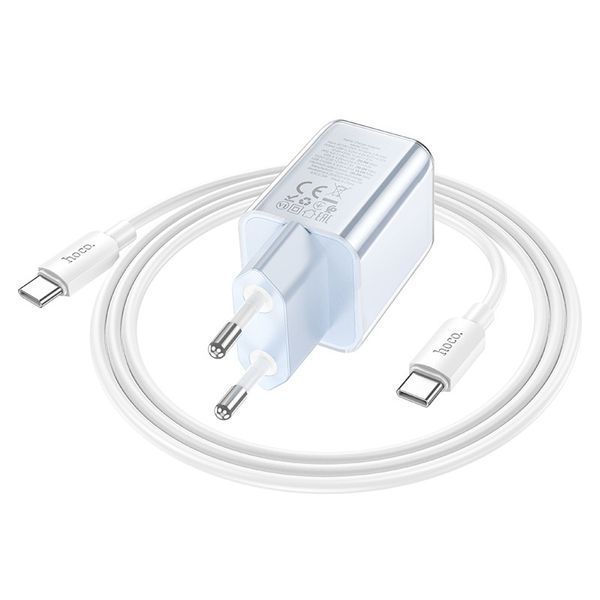 МЗП Hoco N46 Glorious PD20W+QC3.0 (1USB-A/1C) + кабель Type-C to Type-C 73951 фото