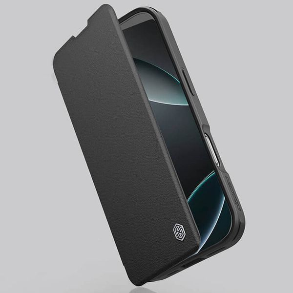 Шкіряний чохол-книжка Nillkin Qin Prop Plain Camshield для Apple iPhone 16 Pro Max (6.9") 74668 фото