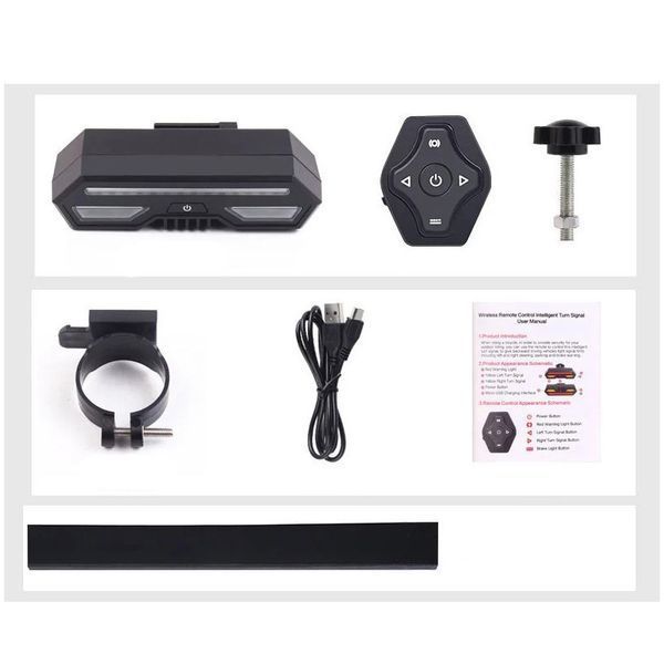 Трекер GPS велосипедний V03B Bike Tacker+Auto Tail Light 2in1 SIM (4GLTE+3GWCDMA+2GGSM) 140/2400mAh 78507 фото