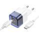 МЗП Hoco C125A Transparent PD20W (1USB-C) + кабель Type-C to Type-C 69094 фото 2