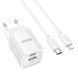 МЗП Hoco C149A Charm PD30W+QC3.0 (1USB-A/1C) + кабель Type-C to Lightning 73398 фото 2