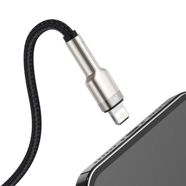 Дата кабель Baseus Cafule Series Metal USB to Lightning 2.4A (2m) (CALJK-B0) 76490 фото
