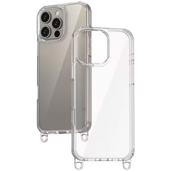 Чохол TPU Transparent with Straps для Apple iPhone 12 Pro / 12 (6.1") 72060 фото