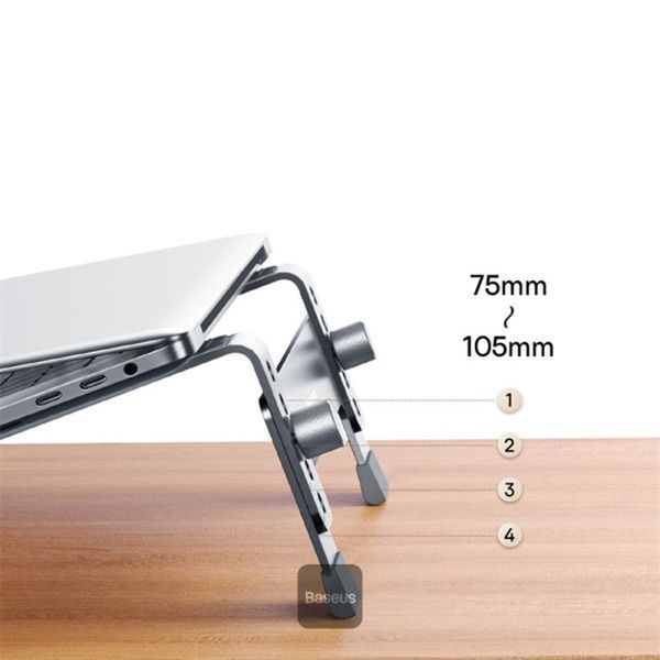 Підставка для ноутбуку Baseus UltraStable (4-Gear Adjustable) (B10053100811-00) 70549 фото
