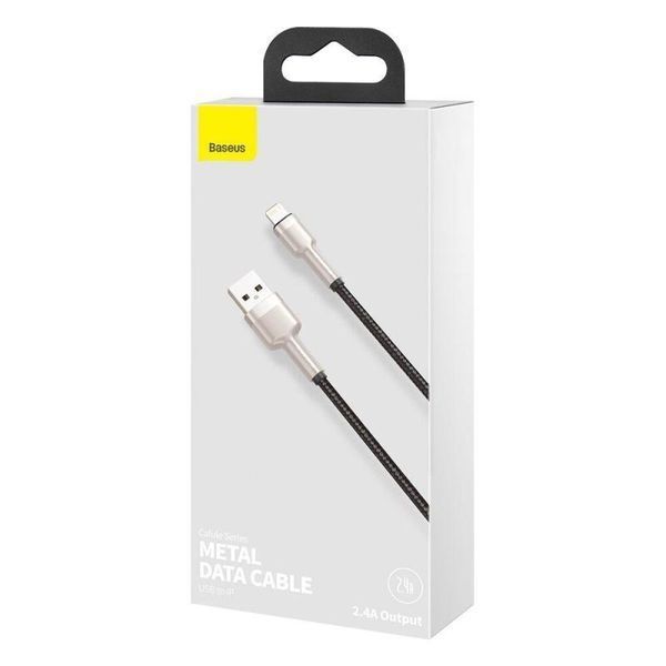 Дата кабель Baseus Cafule Series Metal USB to Lightning 2.4A (2m) (CALJK-B0) 76490 фото