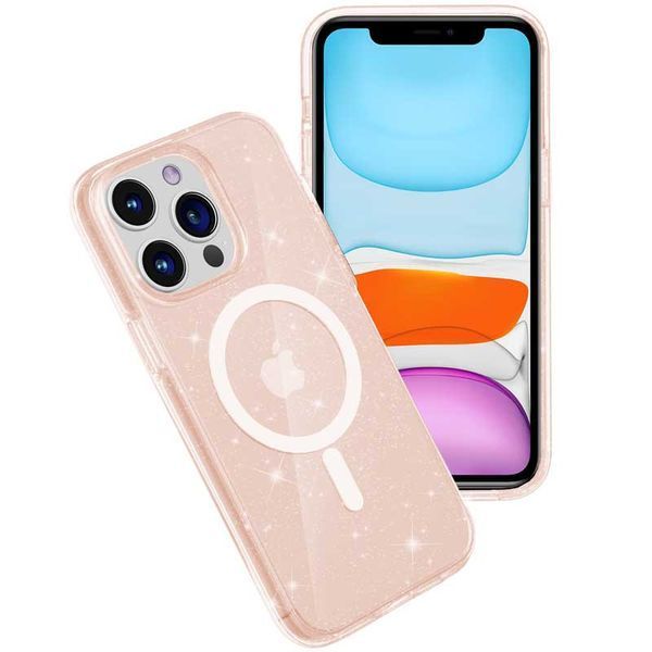 Чохол TPU Galaxy Sparkle (MagFit) для Apple iPhone 13 Pro (6.1") 66248 фото