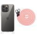 Чохол TPU Transparent with Straps для Apple iPhone 12 Pro / 12 (6.1") 72060 фото 1