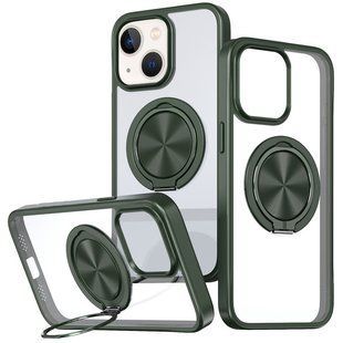 TPU+PC чохол Metal Ring with MagSafe для Apple iPhone 14 / 13 (6.1") 73472 фото