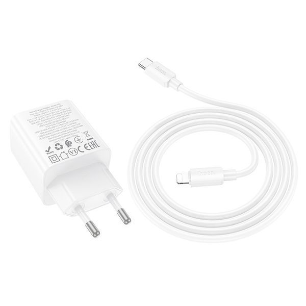 МЗП Hoco N56 Fundador PD30W four-port (2USB-A/2C) + кабель Type-C to Lightning 74169 фото
