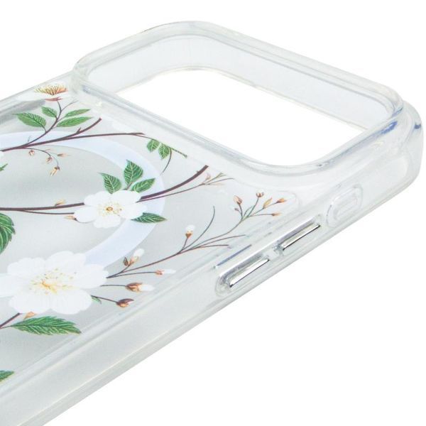TPU+PC чохол Clear Garden with MagSafe для Apple iPhone 17 Pro Max (6.9") 80899 фото