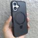 TPU+PC чохол Metal Buttons with MagSafe Carbon Ring для Apple iPhone 16 (6.1") 73487 фото 3