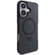 TPU+PC чохол Metal Buttons with MagSafe Carbon Ring для Apple iPhone 16 (6.1") 73487 фото 1
