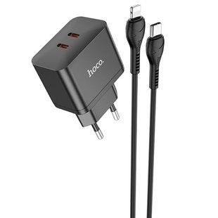 МЗП Hoco N29 PD35W (2USB-C) + кабель Type-C to Lightning 67279 фото