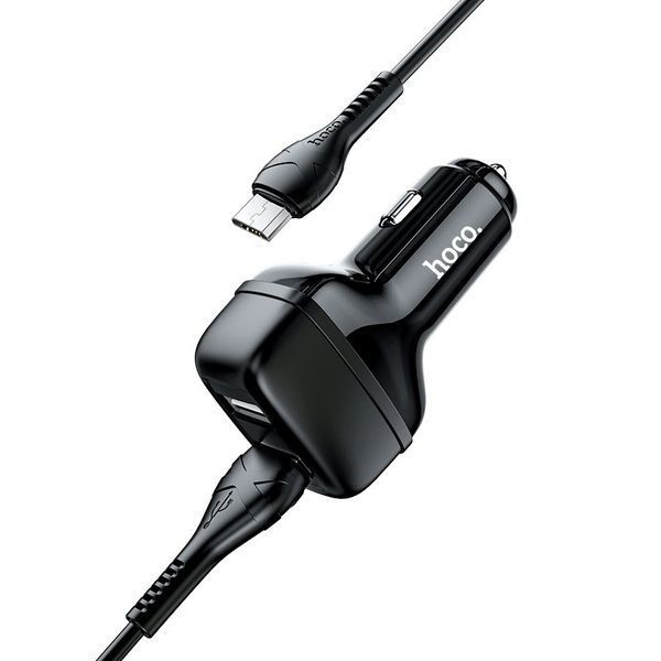 АЗП Hoco Z36 Leader 2.4A (2USB-A) + кабель USB to MicroUSB 40797 фото