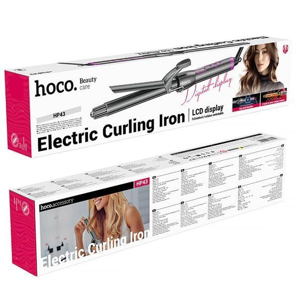Плойка для волосся Hoco HP43 Electric manual curling iron with digital display 79080 фото