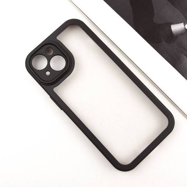 TPU чохол Transparent + Colour 1,5mm для Apple iPhone 14 (6.1") 70569 фото