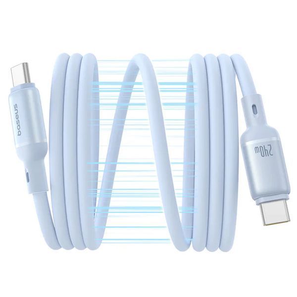 Дата кабель Baseus PicoGo Magnetic Liquid Silicone Type-C to Type-C 240W (1m) (P10376800) 76491 фото