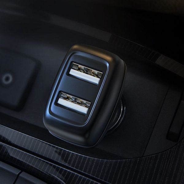 АЗП Hoco Z36 Leader 2.4A (2USB-A) + кабель USB to MicroUSB 40797 фото
