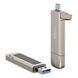 Флеш-накопичувач Usams US-ZB275 2in1 USB 3.2 + Type-C GEN1 Dual Ports Aluminum Alloy 5G &ndash; 256GB 78353 фото 4