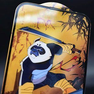 Захисне скло 5D Anti-static Panda (тех.пак) для Apple iPhone 15 Plus / 16 Plus (6.7") 65204 фото