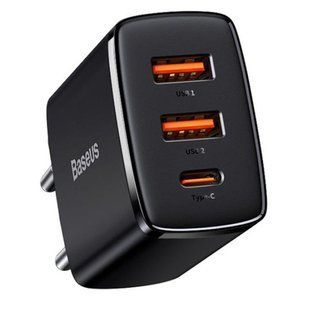 МЗП Baseus Compact Quick Charger 30W QC+PD (2USB-A/1C) (CCXJ-E) 53139 фото