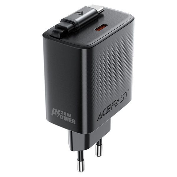 МЗП Acefast A110 GaN With Retractable Cable Type-C PD30W (1USB-C) 78400 фото