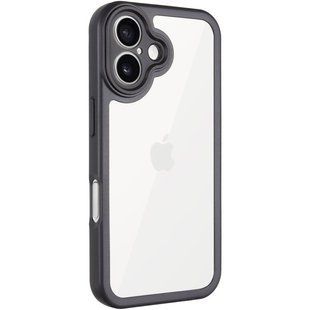 TPU чохол Transparent + Colour 1,5mm для Apple iPhone 16 (6.1") 76749 фото