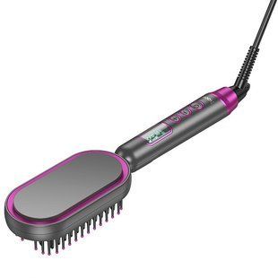 Гребінець-випрямляч Hoco HP44 Electric straightening hair comb with digital display 79081 фото