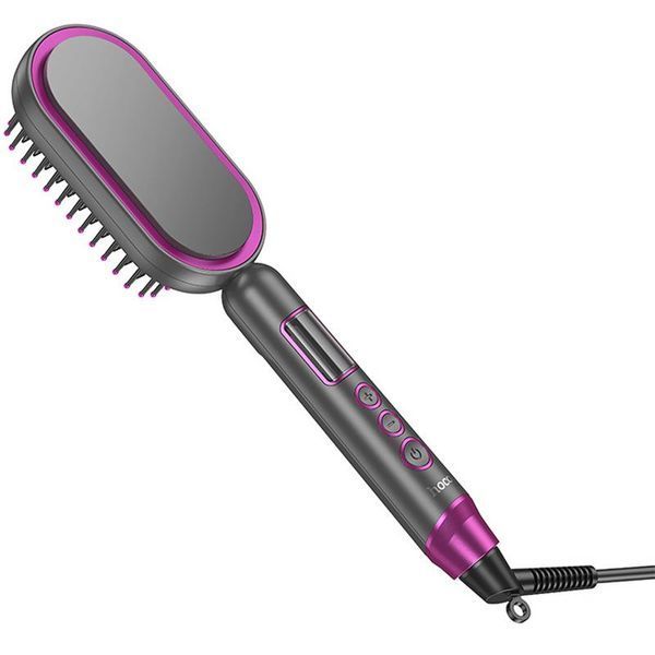 Гребінець-випрямляч Hoco HP44 Electric straightening hair comb with digital display 79081 фото