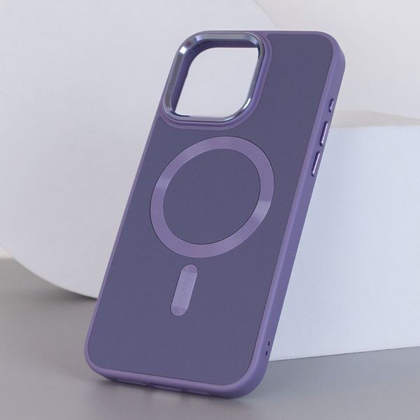 Шкіряний чохол Bonbon Leather Metal Style with MagSafe для Apple iPhone 13 Pro (6.1") 65458 фото