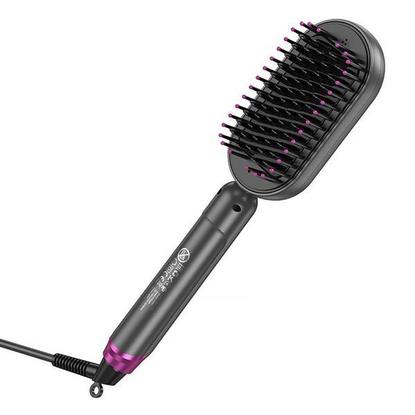 Гребінець-випрямляч Hoco HP44 Electric straightening hair comb with digital display 79081 фото