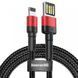 Дата кабель Baseus Cafule Lightning Cable Special Edition 2.4A (1m) (CALKLF-G) 31842 фото 2