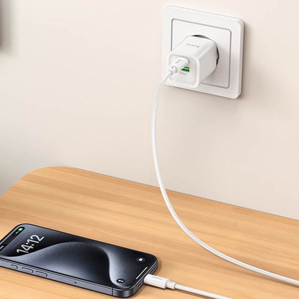 МЗП Hoco C149A Charm PD30W+QC3.0 (1USB-A/1C) + кабель Type-C to Type-C 77155 фото