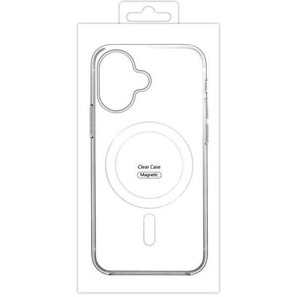 Чохол TPU Clear Case with MagSafe для Apple iPhone 16 (6.1") 73550 фото
