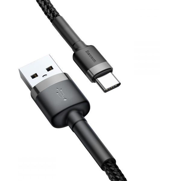 Дата кабель Baseus Cafule Type-C Cable 3A (1m) (CATKLF-B) 31871 фото