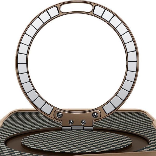 TPU+PC чохол Metal Buttons with MagSafe Carbon Ring для Apple iPhone 16 Pro (6.3") 73488 фото