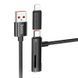 Дата кабель Hoco U135 Incredible 2in1 USB to Lightning/Type-C (1m) 74172 фото 1