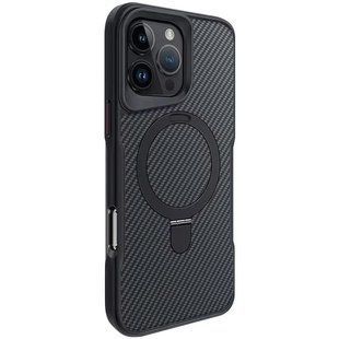 TPU+PC чохол Metal Buttons with MagSafe Carbon Ring для Apple iPhone 16 Pro Max (6.9") 73489 фото