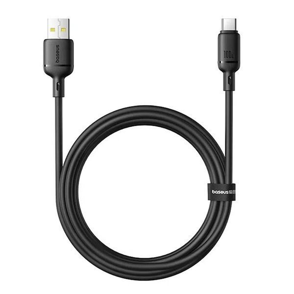 Дата кабель Baseus Silky Series OS Fast Charging USB to Type-C 100W (2m) (P10377703) 76493 фото