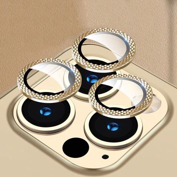 Захисне скло Metal Shine на камеру (у упак.) для Apple iPhone 15 Pro (6.1") / 15 Pro Max (6.7") 65696 фото