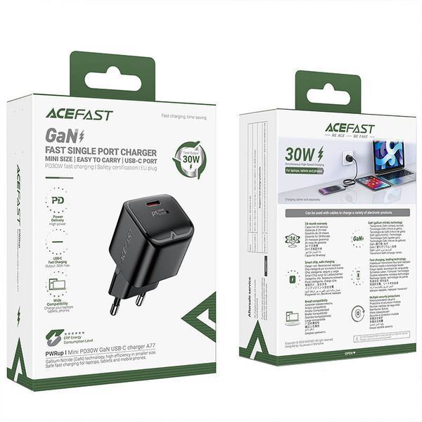МЗП Acefast A77 mini PD30W GaN (1USB-C) 68243 фото