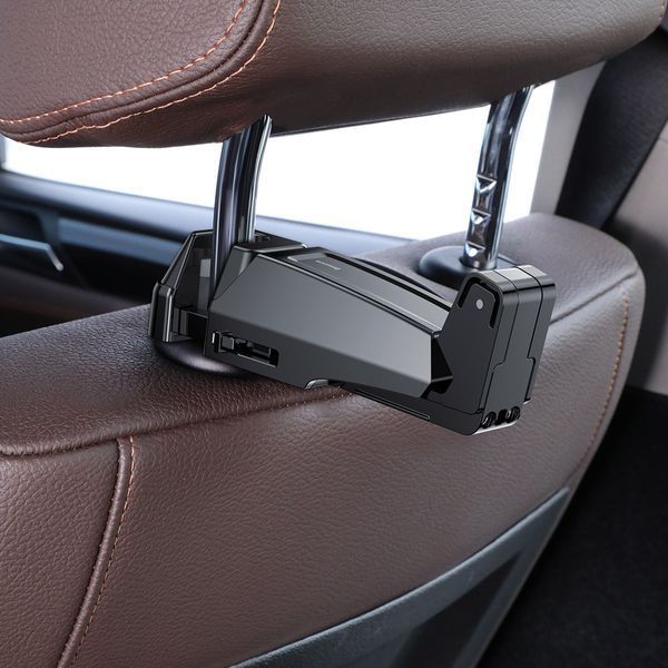 Автотримач Baseus Backseat Vehicle Phone Hook, + гачок-вішалка (SUHZ-A01) 31911 фото