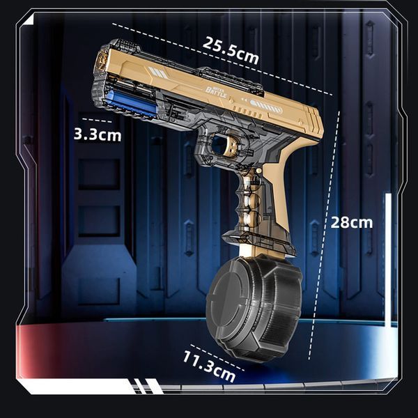 Водяний акумуляторний пістолет Water Gun 66-35 (500ml) with lithium battery 78659 фото