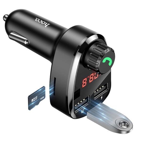 АЗП FM модулятор Hoco DE24 QC3.0 (2USB-A) 82447 фото